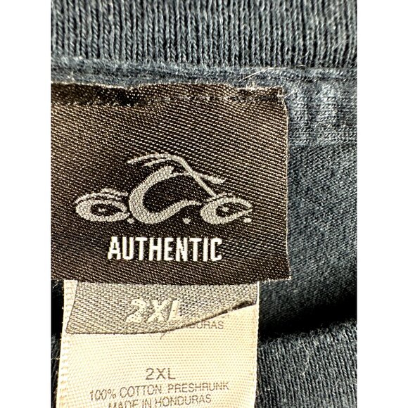 Vintage Y2K Orange County Choppers Mikey For President Double Sided Shirt 2XL - Picture 3 of 6